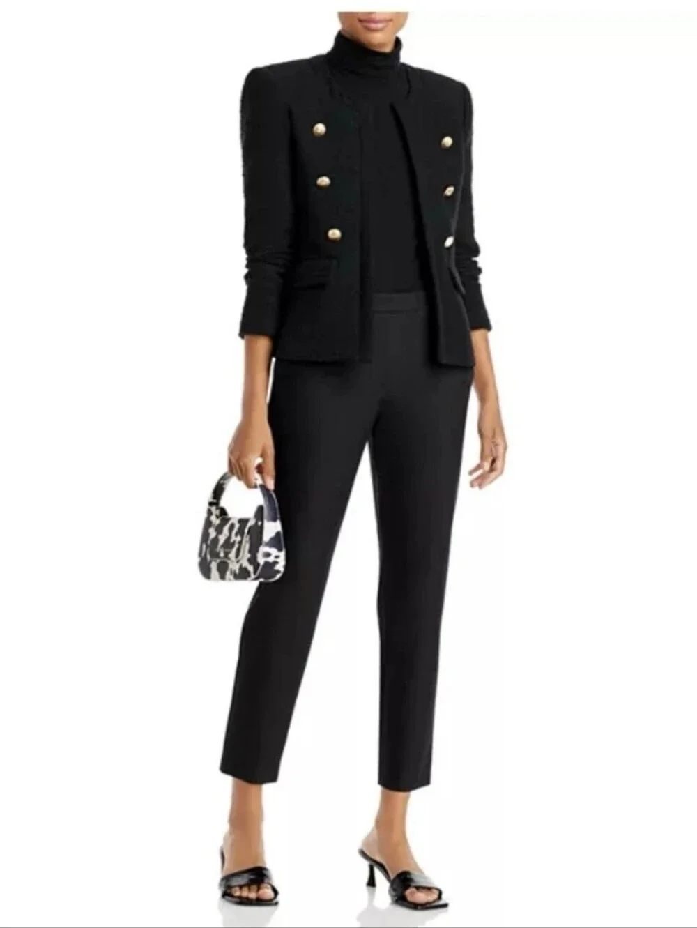 NWT Theory Thaniel Black Kenett Pants. Size 10 - Picture 6 of 12